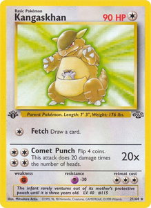 Kangaskhan (21) - Jungle (JU) #21/64 - Rare Pokémon Trading Card