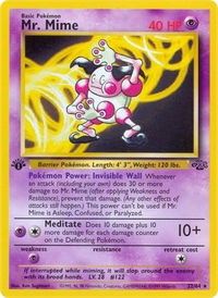 Mr. Mime (22) - Jungle (JU) #22/64 - Rare Pokémon Trading Card