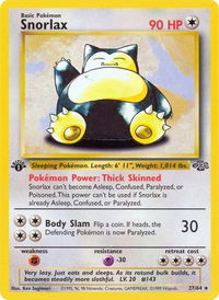 Snorlax (27) - Jungle (JU) #27/64 - Rare Pokémon Trading Card