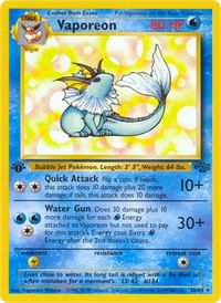 Vaporeon (28) - Jungle (JU) #28/64 - Rare Pokémon Trading Card