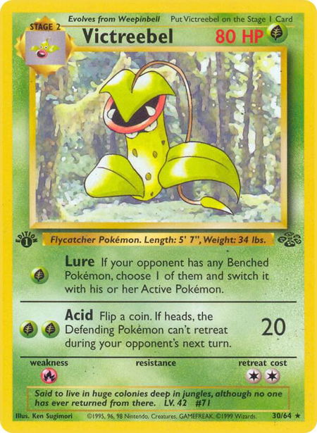 Victreebel (30) - Jungle Pokémon trading card