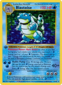 Blastoise - Base Set (Shadowless) (BSS) #002/102 - Holo Rare Pokémon Trading Card
