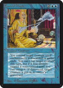 Control Magic - Alpha Edition (LEA) #52 - Uncommon Magic: The Gathering Trading Card