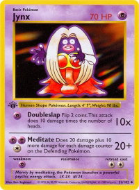 Jynx - Base Set (Shadowless) (BSS) #031/102 - Uncommon Pokémon Trading Card