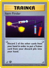 Item Finder - Base Set (Shadowless) (BSS) #074/102 - Rare Pokémon Trading Card