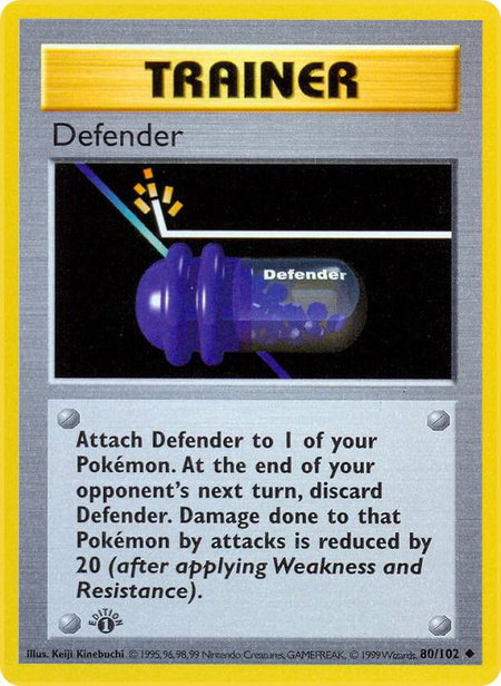Defender - Base Set (Shadowless) Pokémon trading card
