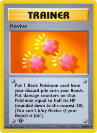 Revive - Base Set (Shadowless) (BSS) #089/102 - Uncommon Pokémon Trading Card