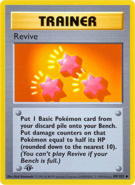 Revive - Base Set (Shadowless) Pokémon trading card