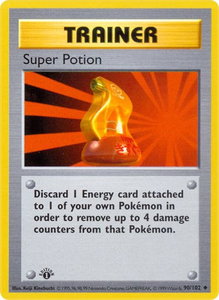 Super Potion - Base Set (Shadowless) (BSS) #090/102 - Uncommon Pokémon Trading Card