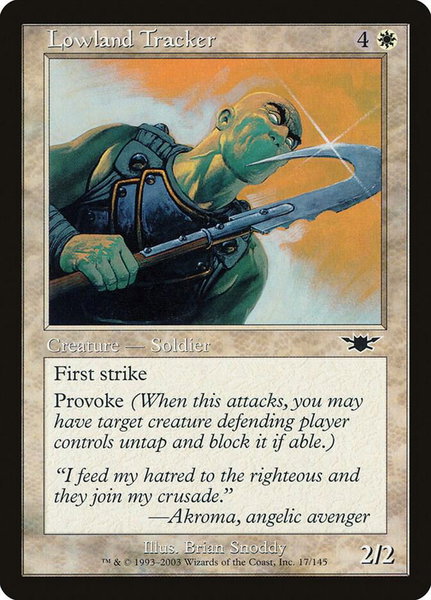 Lowland Tracker trading card from Legions Lowland Tracker - Legions Magic: The Gathering trading card