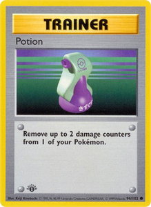 Potion - Base Set (Shadowless) (BSS) #094/102 - Common Pokémon Trading Card