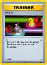 Switch - Base Set (Shadowless) (BSS) #095/102 - Common Pokémon Trading Card