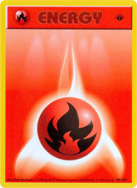 Fire Energy - Base Set (Shadowless) Pokémon trading card