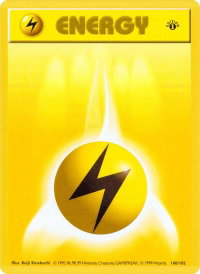 Lightning Energy - Base Set (Shadowless) (BSS) #100/102 - Common Pokémon Trading Card