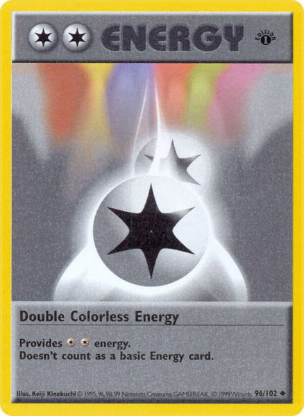 Double Colorless Energy - Base Set (Shadowless) Pokémon trading card