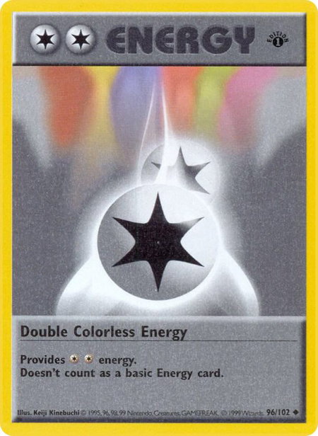 Double Colorless Energy - Base Set (Shadowless) Pokémon trading card