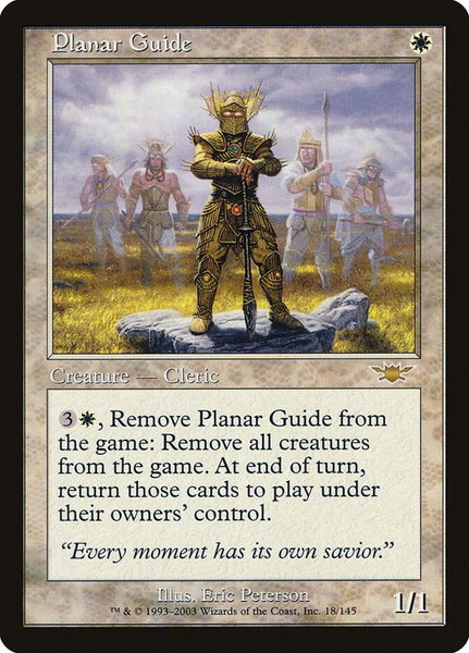 Planar Guide trading card from Legions Planar Guide - Legions Magic: The Gathering trading card