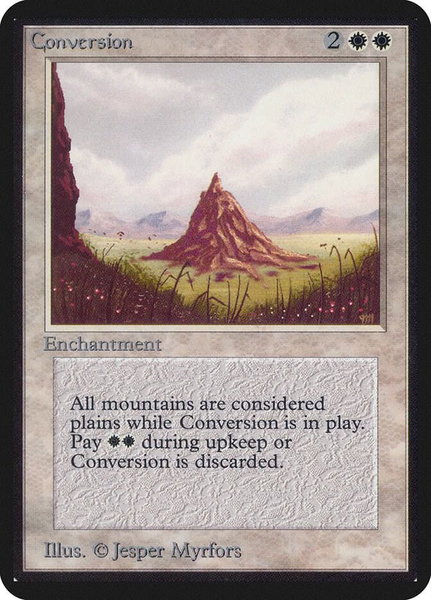 Conversion trading card from Alpha Edition Conversion - Alpha Edition Magic: The Gathering trading card