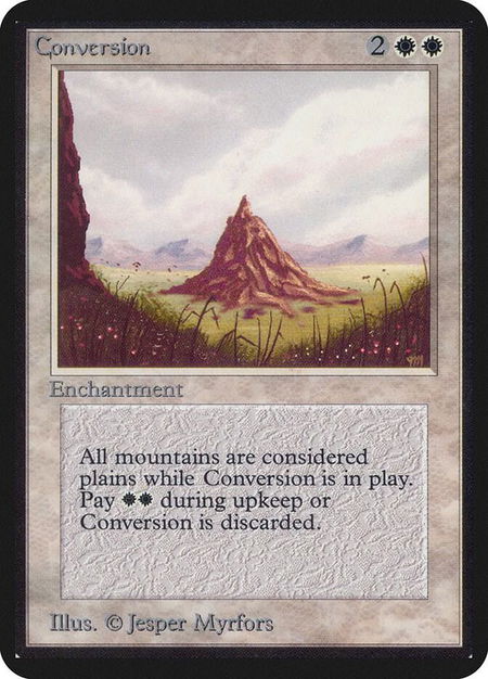 Conversion - Alpha Edition Magic: The Gathering trading card