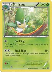 Simisage - XY - BREAKthrough Pokémon trading card