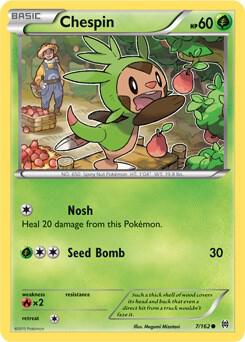 Chespin (7) - XY - BREAKthrough Pokémon trading card
