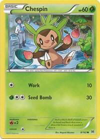 Chespin (8) - XY - BREAKthrough (BKT) #8/162 - Common Pokémon Trading Card