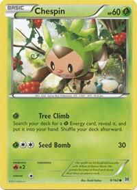 Chespin (9) - XY - BREAKthrough (BKT) #9/162 - Common Pokémon Trading Card