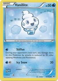 Vanillite - XY - BREAKthrough (BKT) #43/162 - Common Pokémon Trading Card