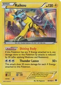 Raikou - XY - BREAKthrough (BKT) #55/162 - Holo Rare Pokémon Trading Card