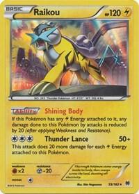 Raikou - XY - BREAKthrough Pokémon trading card