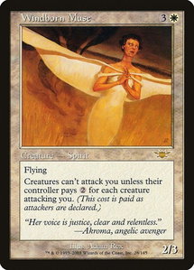 Windborn Muse - Legions (LGN) #28 - Rare Magic: The Gathering Trading Card