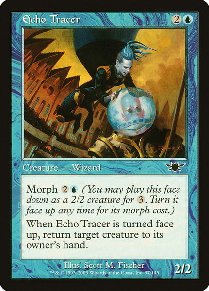 Echo Tracer trading card from Legions Echo Tracer - Legions Magic: The Gathering trading card