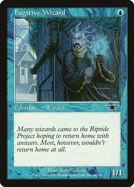 Fugitive Wizard trading card from Legions Fugitive Wizard - Legions Magic: The Gathering trading card