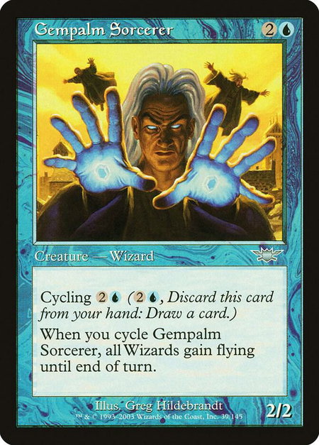 Gempalm Sorcerer - Legions Magic: The Gathering trading card