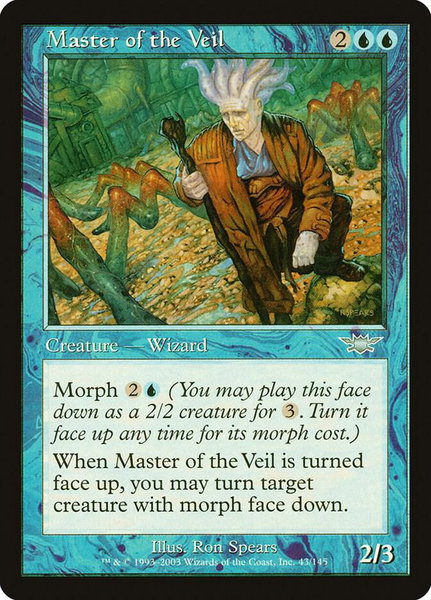 Master of the Veil - Legions Magic: The Gathering trading card