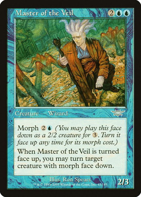 Master of the Veil - Legions Magic: The Gathering trading card