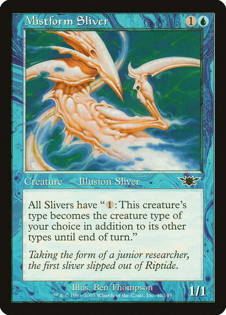 Mistform Sliver - Legions Magic: The Gathering trading card