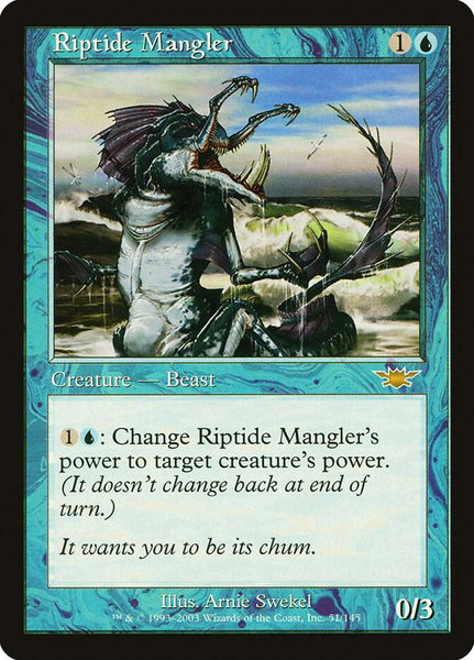Riptide Mangler trading card from Legions Riptide Mangler - Legions Magic: The Gathering trading card