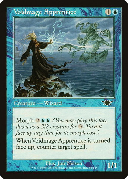 Voidmage Apprentice trading card from Legions Voidmage Apprentice - Legions Magic: The Gathering trading card