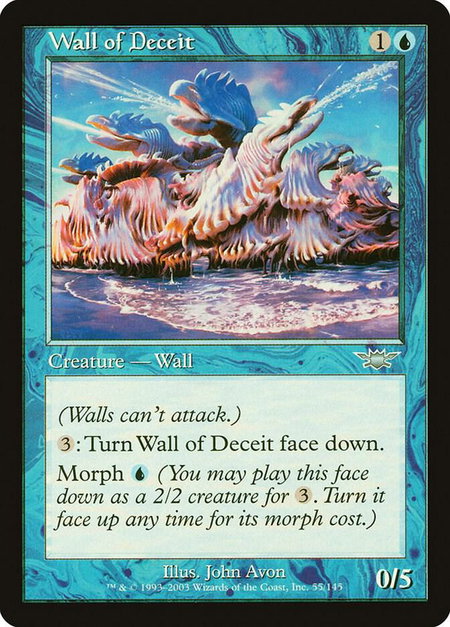 Wall of Deceit - Legions Magic: The Gathering trading card