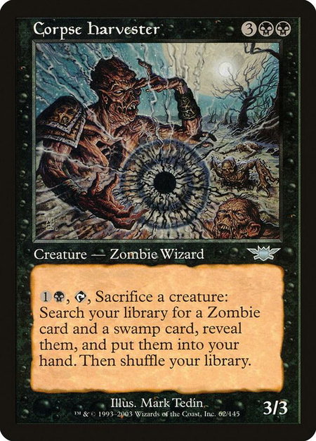 Corpse Harvester - Legions Magic: The Gathering trading card