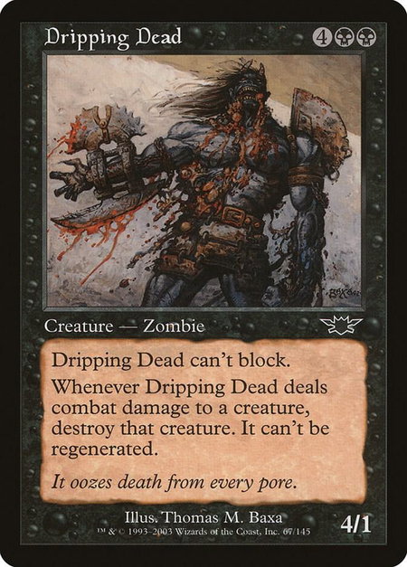 Dripping Dead - Legions Magic: The Gathering trading card