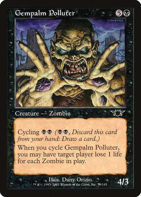 Gempalm Polluter - Legions Magic: The Gathering trading card