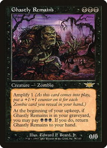 Ghastly Remains - Legions (LGN) #71 - Rare Magic: The Gathering Trading Card