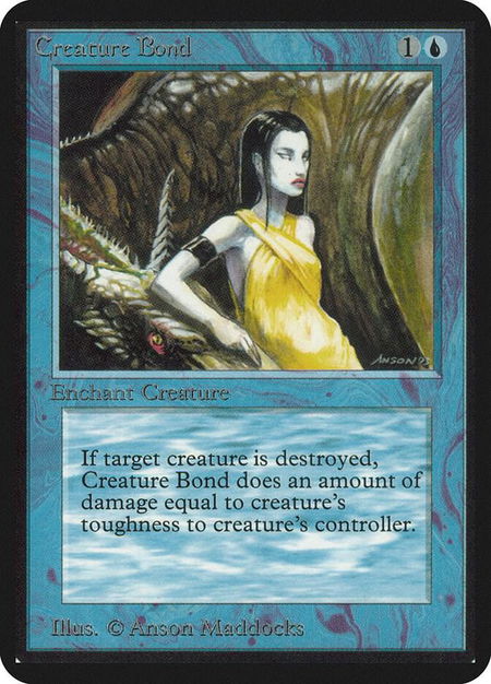 Creature Bond - Alpha Edition Magic: The Gathering trading card
