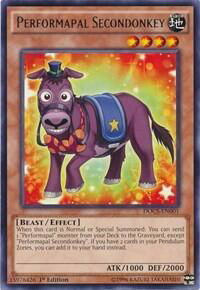 Performapal Secondonkey - Dimension of Chaos (DOCS) #DOCS-EN001 - Rare YuGiOh Trading Card