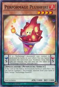 Performage Plushfire - Dimension of Chaos YuGiOh trading card