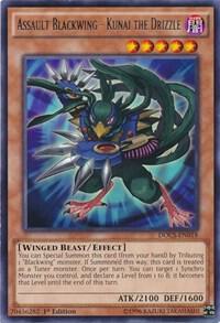 Assault Blackwing - Kunai the Drizzle - Dimension of Chaos YuGiOh trading card
