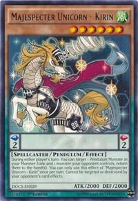 Majespecter Unicorn - Kirin - Dimension of Chaos YuGiOh trading card