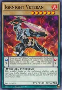 Igknight Veteran - Dimension of Chaos YuGiOh trading card